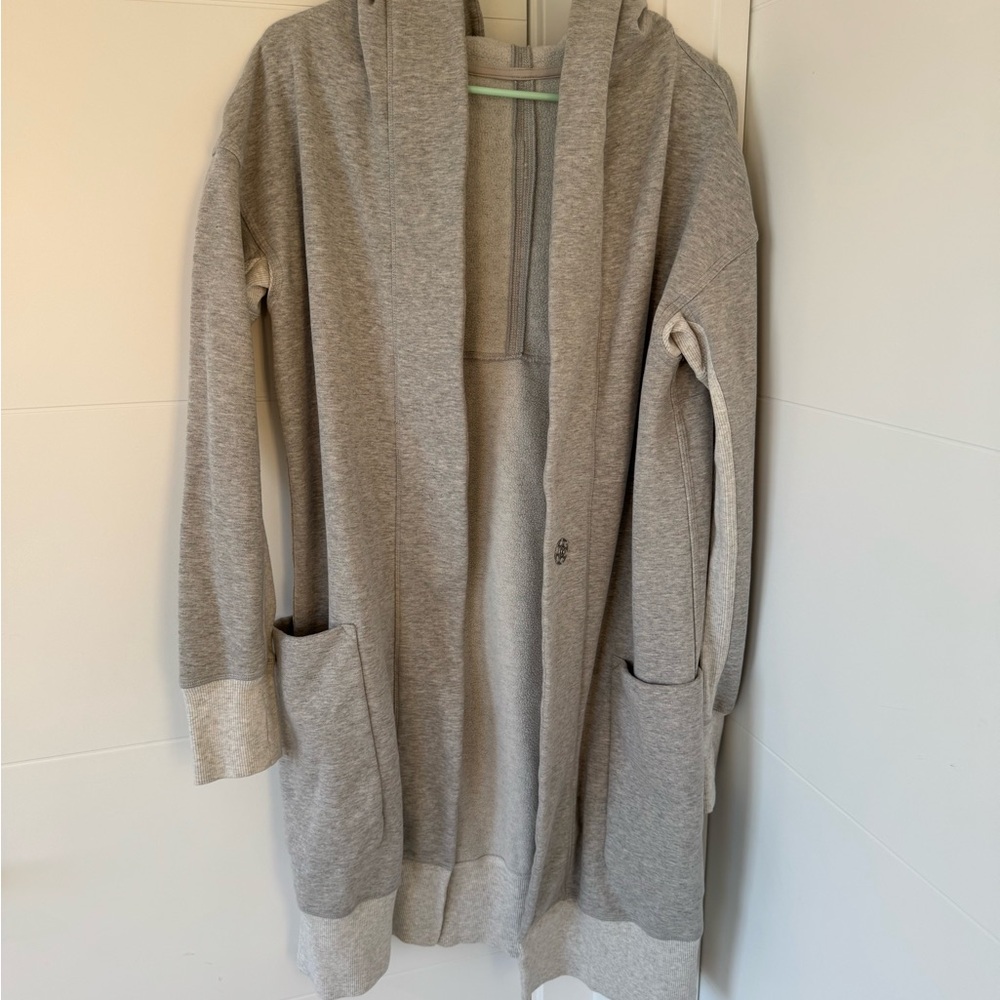 lululemon athletica long gray cardigan sweater